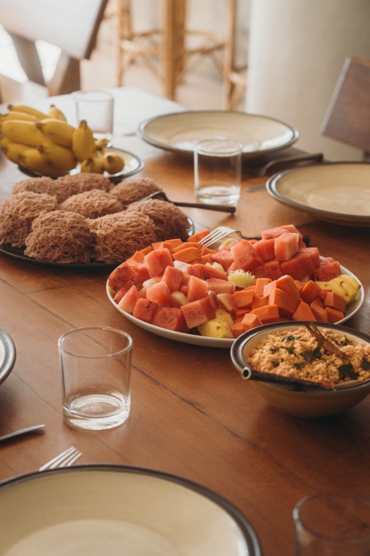 Seasonal Sri Lankan fruit and produce at Lanka Yoga on Koggala Lake