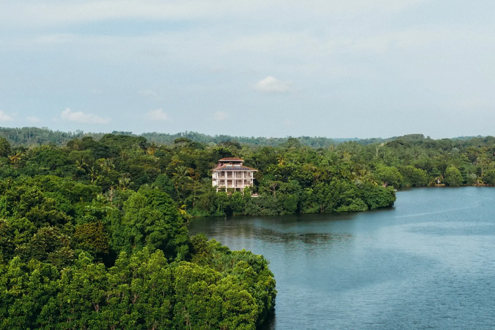 Koggala Lake and the south coast near the Lanka Yoga retreat centre in Sri Lanka